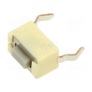 Microswitch TACT | SPST | Pos: 2 | 0.05A/12VDC | THT | none | OFF-(ON)
