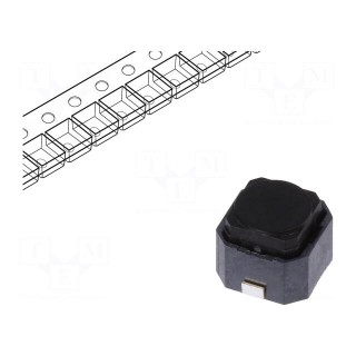 Microswitch TACT | SPST | Pos: 2 | 0.05A/16VDC | SMT | 1.6N | 6x5.9x5mm