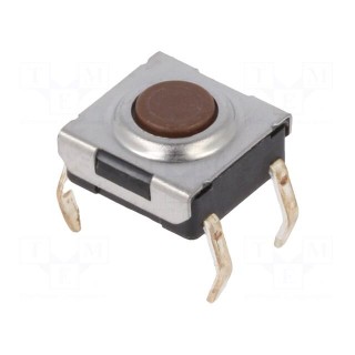Microswitch TACT | SPST | Pos: 2 | 0.05A/24VDC | 1.57N | 6.2x6.2x3.1mm