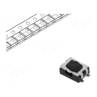Microswitch TACT | SPST | Pos: 2 | 0.05A/32VDC | SMD | none | 1.96N | 1.9mm