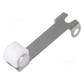 Lever with roller | 19mm | DC series | Colour: silver | DC