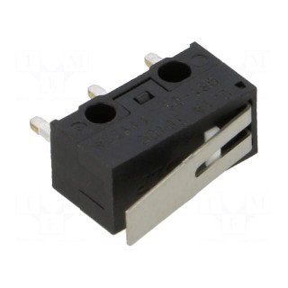 Microswitch SNAP ACTION | 0.1A/30VDC | SPDT | Rcont max: 100mΩ | PCB