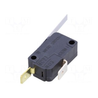 Microswitch SNAP ACTION | 15.1A/250VAC | with lever | SPST-NC | V7