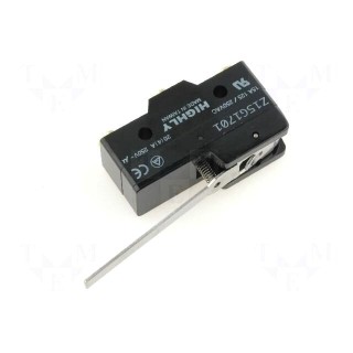 Microswitch SNAP ACTION | with lever | SPDT | 20A/250VAC | ON-(ON)