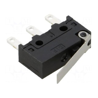Microswitch SNAP ACTION | 5A/30VDC | with lever | SPDT | ON-(ON)
