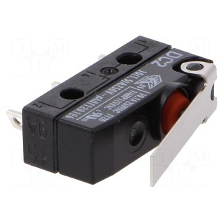 Microswitch SNAP ACTION | 10A/250VAC | with lever | SPDT | ON-(ON)