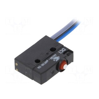 Microswitch SNAP ACTION | 6A/250VAC | without lever | SPDT | ON-(ON)