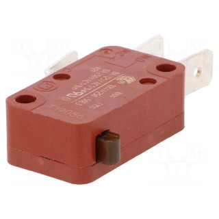 Microswitch SNAP ACTION | SPST NC + NO | 4A/250VAC | Pos: 2 | 1.1N