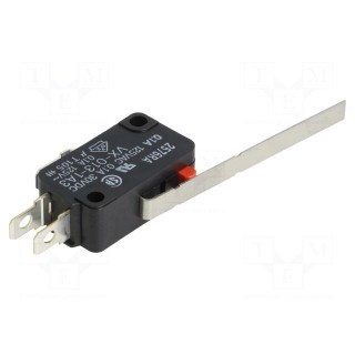 Microswitch SNAP ACTION | with lever | SPDT | 0.1A/125VAC | ON-(ON)