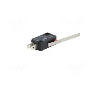 Microswitch SNAP ACTION | with lever | SPDT | 0.1A/125VAC | ON-(ON)