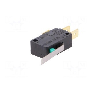 Microswitch SNAP ACTION | 0.1A/125VAC | with lever | SPDT | Pos: 2