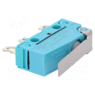 Microswitch SNAP ACTION | with lever | SPDT | 0.1A/250VAC | ON-(ON)