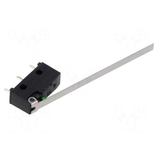 Microswitch SNAP ACTION | 0.1A/250VAC | with lever | SPDT | ON-(ON)