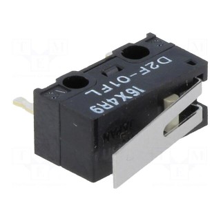 Microswitch SNAP ACTION | 1A/125VAC | 0.1A/30VDC | with lever | SPDT
