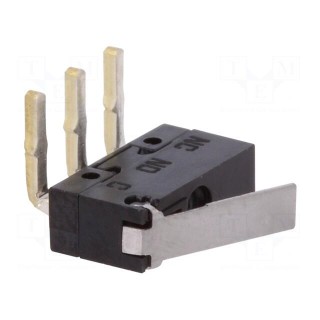 Microswitch SNAP ACTION | with lever | SPDT | 0.1A/30VDC | ON-(ON)