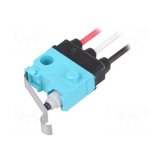 Microswitch SNAP ACTION | 0.1A/30VDC | with lever | SPDT | ON-(ON)