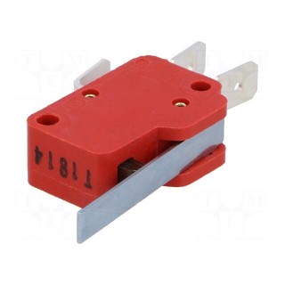 Microswitch SNAP ACTION | 10A/400VAC | with lever | SPDT | Pos: 2