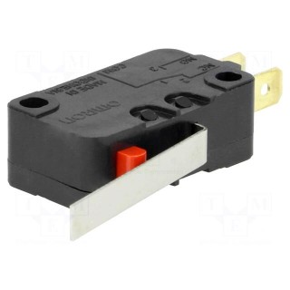 Microswitch SNAP ACTION | 16A/250VAC | 10A/30VDC | with lever | SPDT