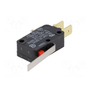 Microswitch SNAP ACTION | 16A/250VAC | 0.6A/125VDC | with lever