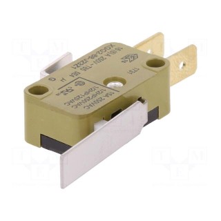 Microswitch SNAP ACTION | with lever | SPDT | 16A/250VAC | ON-(ON)