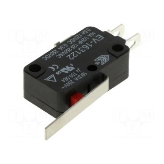Microswitch SNAP ACTION | 16A/250VAC | 0.6A/125VDC | with lever