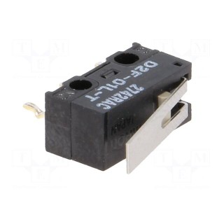 Microswitch SNAP ACTION | 3A/125VAC | 0.1A/30VDC | with lever | SPDT