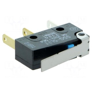 Microswitch SNAP ACTION | with lever | SPDT | 3A/250VAC | 4A/30VDC