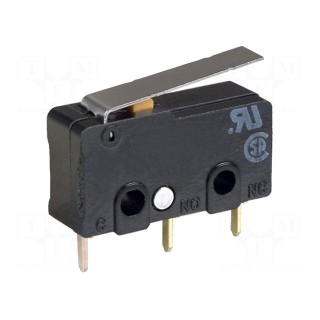 Microswitch SNAP ACTION | 5A/125VAC | with lever | SPDT | ON-(ON)