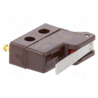 Microswitch SNAP ACTION | 5A/250VAC | with lever | SPDT | OFF-(ON)