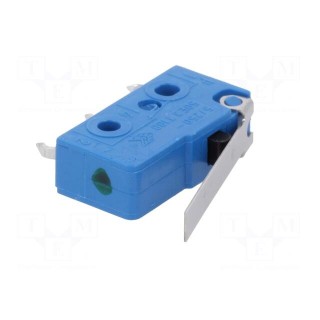 Microswitch SNAP ACTION | with lever | SPDT | 5A/250VAC | OFF-(ON)