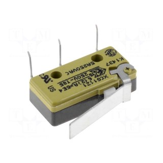 Microswitch SNAP ACTION | with lever | SPDT | 5A/250VAC | ON-(ON)