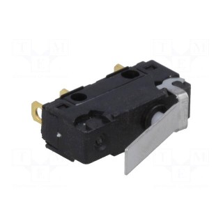 Microswitch SNAP ACTION | 5A/250VAC | with lever | SPDT | ON-(ON)