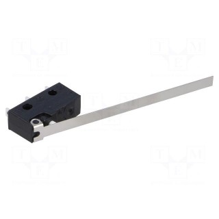 Microswitch SNAP ACTION | with lever | SPDT | 6A/250VAC | 0.1A/80VDC