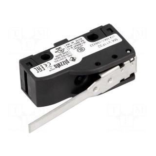 Microswitch SNAP ACTION | with lever | SPDT | 6A/250VAC | 5A/24VDC