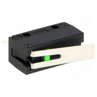 Microswitch SNAP ACTION | with lever | SPST-NO | 0.1A/6VDC | Pos: 2