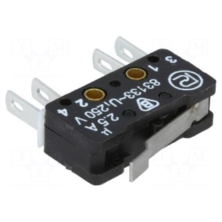 Microswitch SNAP ACTION | 6A/400VAC | 0.25A/220VDC | with lever