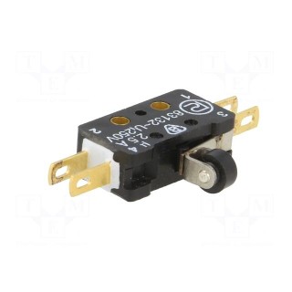 Microswitch SNAP ACTION | 2.5A/250VAC | 0.3A/220VDC | ON-(ON) | IP40