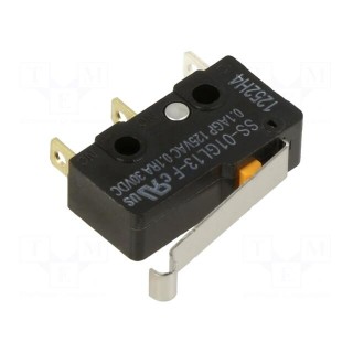 Microswitch SNAP ACTION | 0.1A/125VAC | SPDT | ON-(ON) | Pos: 2 | IP40