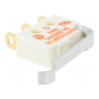 Microswitch SNAP ACTION | 5A/250VAC | SPDT | ON-(ON) | Pos: 2 | IP40