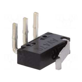 Microswitch SNAP ACTION | 0.5A/30VDC | SPDT | Rcont max: 200mΩ | IP40