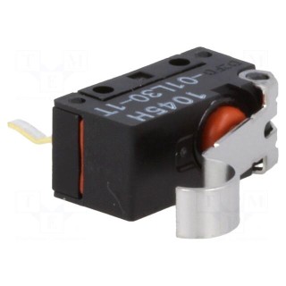 Microswitch SNAP ACTION | 0.1A/100VAC | SPDT | ON-(ON) | Pos: 2 | IP67