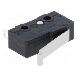 Microswitch SNAP ACTION | 3A/250VAC | SPDT | Rcont max: 30mΩ | Pos: 2