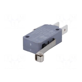 Microswitch SNAP ACTION | 16A/250VAC | with lever (with roller)