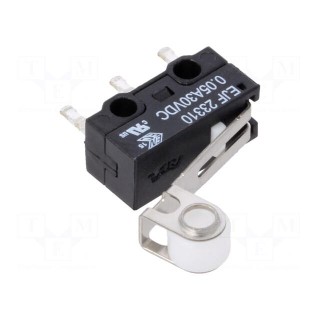 Microswitch SNAP ACTION | 0.05A/30VDC | with lever (with roller)