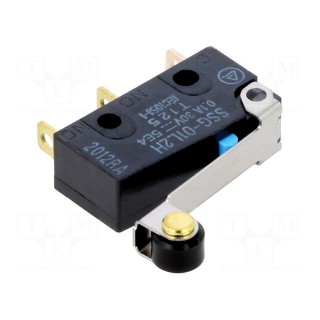 Microswitch SNAP ACTION | 0.1A/125VAC | with lever (with roller)