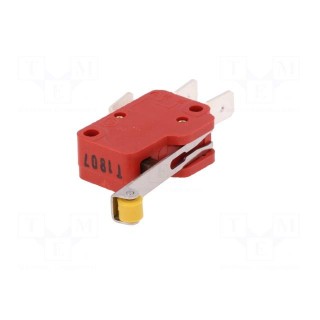 Microswitch SNAP ACTION | with lever (with roller) | SPDT | Pos: 2