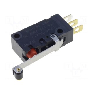 Microswitch SNAP ACTION | with lever (with roller) | SPDT | Pos: 2