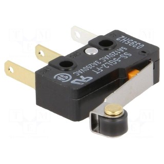 Microswitch SNAP ACTION | 22A/250VAC | with lever (with roller)