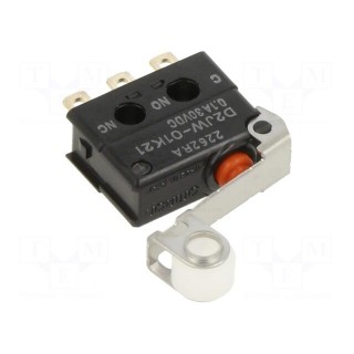 Microswitch SNAP ACTION | 0.1A/30VDC | with lever (with roller)