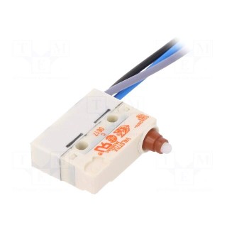 Microswitch SNAP ACTION | with pin | SPDT | 5A/250VAC | ON-(ON)